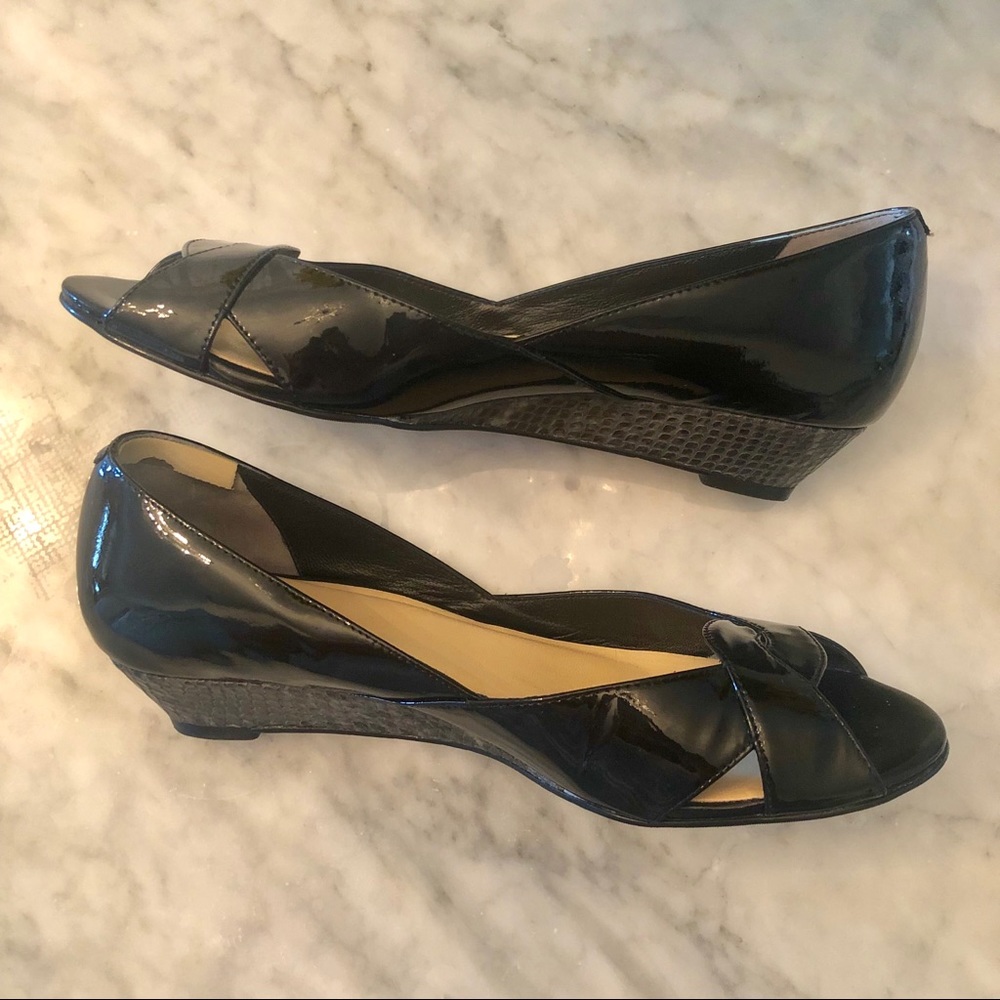 Cole Haan Darleen Nike Air peep toe flats
